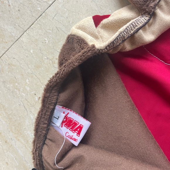 Tasmanian Devil Looney Tunes Brown and Pink strapless Romper Costume - Picture 4 of 4